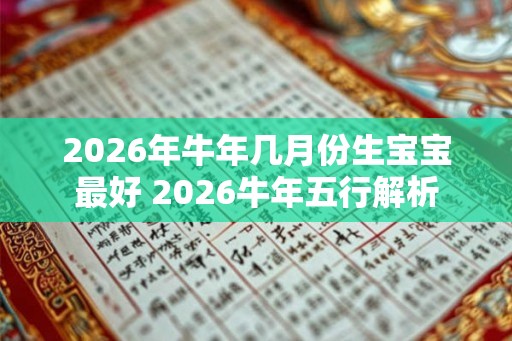 2026年牛年几月份生宝宝最好 2026牛年五行解析