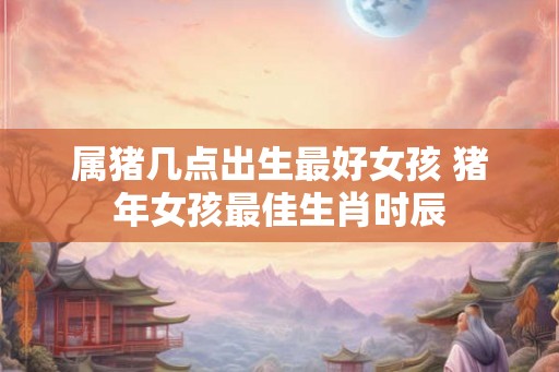 属猪几点出生最好女孩 猪年女孩最佳生肖时辰 属猪几点出生最好女孩 猪年女孩最佳生肖时辰