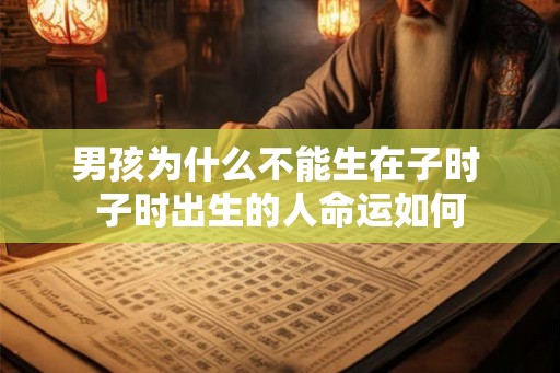 男孩为什么不能生在子时 子时出生的人命运如何