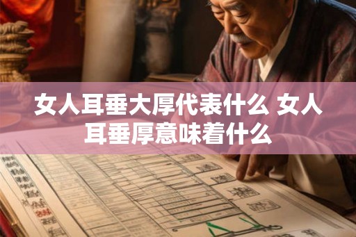 女人耳垂大厚代表什么 女人耳垂厚意味着什么 女人耳垂大厚代表什么 女人耳垂厚意味着什么