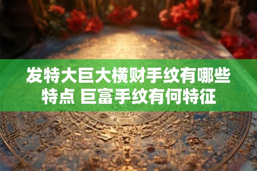 发特大巨大横财手纹有哪些特点 巨富手纹有何特征