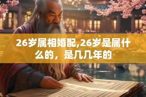 26岁属相婚配,26岁是属什么的，是几几年的