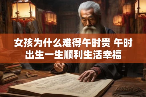 女孩为什么难得午时贵 午时出生一生顺利生活幸福 女孩为什么难得午时贵 午时出生一生顺利生活幸福