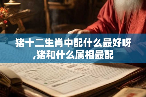 猪十二生肖中配什么最好呀,猪和什么属相最配