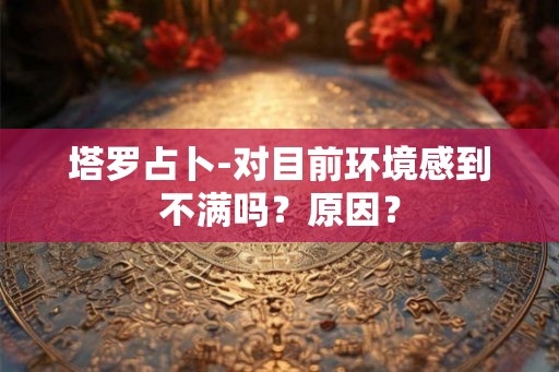 塔罗占卜-对目前环境感到不满吗？原因？