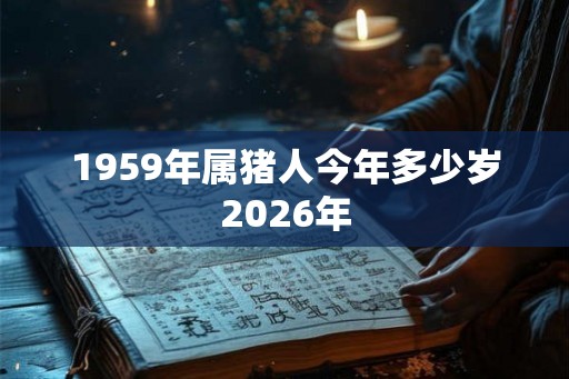 1959年属猪人今年多少岁2026年