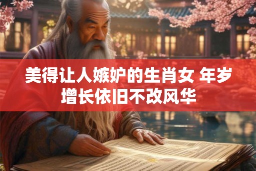 美得让人嫉妒的生肖女 年岁增长依旧不改风华 美得让人嫉妒的生肖女 年岁增长依旧不改风华