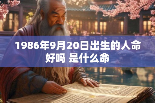 1986年9月20日出生的人命好吗 是什么命