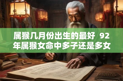 属猴几月份出生的最好 92年属猴女命中多子还是多女 属猴几月份出生的最好 92年属猴女命中多子还是多女