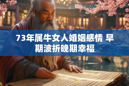 73年属牛女人婚姻感情 早期波折晚期幸福