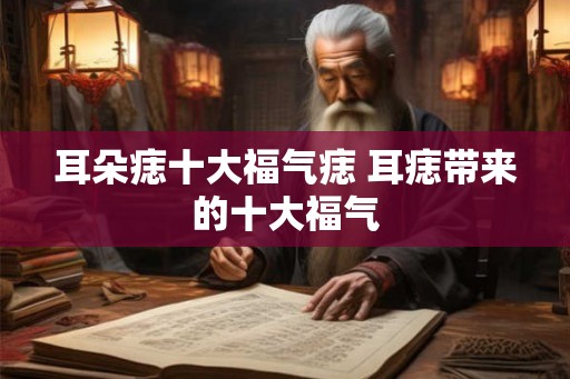 耳朵痣十大福气痣 耳痣带来的十大福气