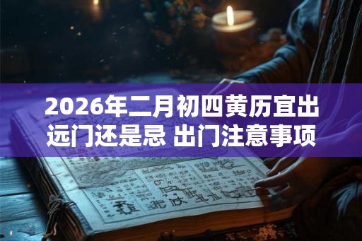 2026年二月初四黄历宜出远门还是忌 出门注意事项