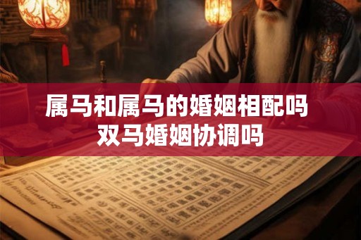 属马和属马的婚姻相配吗 双马婚姻协调吗