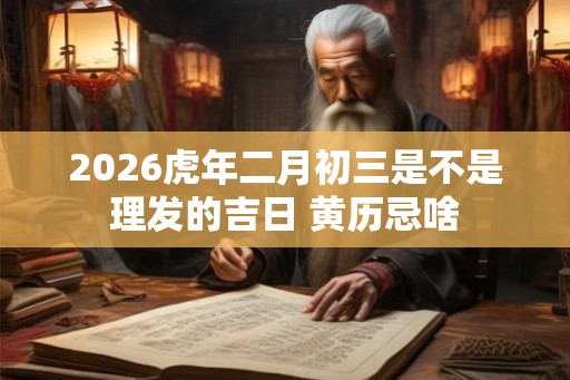 2026虎年二月初三是不是理发的吉日 黄历忌啥