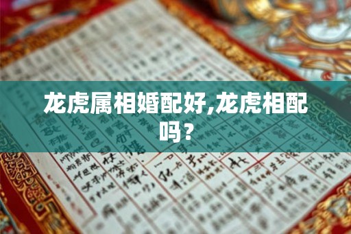 龙虎属相婚配好,龙虎相配吗? 龙虎属相婚配好,龙虎相配吗?