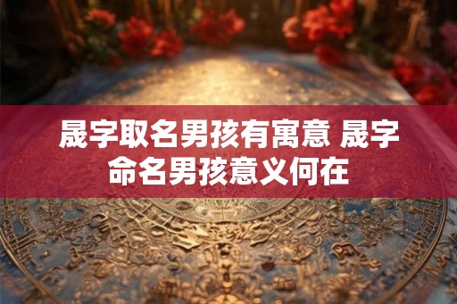 晟字取名男孩有寓意 晟字命名男孩意义何在