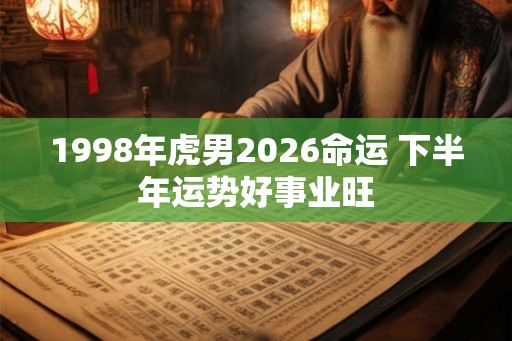 1998年虎男2026命运 下半年运势好事业旺 1998年虎男2026命运 下半年运势好事业旺
