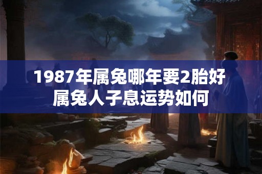 1987年属兔哪年要2胎好 属兔人子息运势如何 1987年属兔哪年要2胎好 属兔人子息运势如何