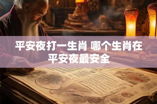 平安夜打一生肖 哪个生肖在平安夜最安全