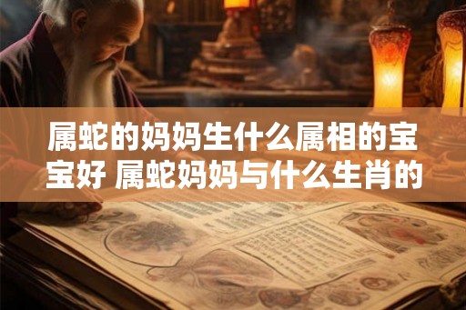 属蛇的妈妈生什么属相的宝宝好 属蛇妈妈与什么生肖的孩子不合 属蛇的妈妈生什么属相的宝宝好 属蛇妈妈与什么生肖的孩子不合