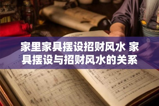 家里家具摆设招财风水 家具摆设与招财风水的关系