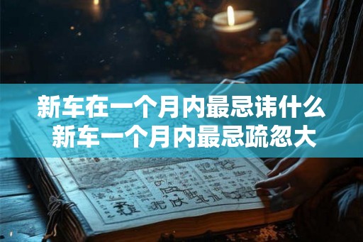 新车在一个月内最忌讳什么 新车一个月内最忌疏忽大意