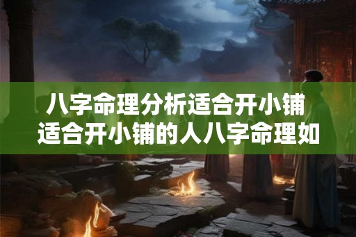 八字命理分析适合开小铺 适合开小铺的人八字命理如何分析 八字命理分析适合开小铺 适合开小铺的人八字命理如何分析