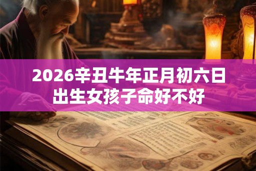 2026辛丑牛年正月初六日出生女孩子命好不好 2026辛丑牛年正月初六日出生女孩子命好不好