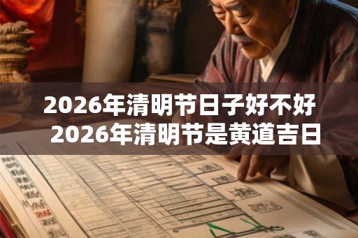 2026年清明节日子好不好  2026年清明节是黄道吉日吗