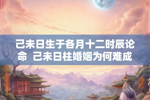 己未日生于各月十二时辰论命  己未日柱婚姻为何难成