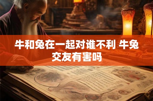 牛和兔在一起对谁不利 牛兔交友有害吗