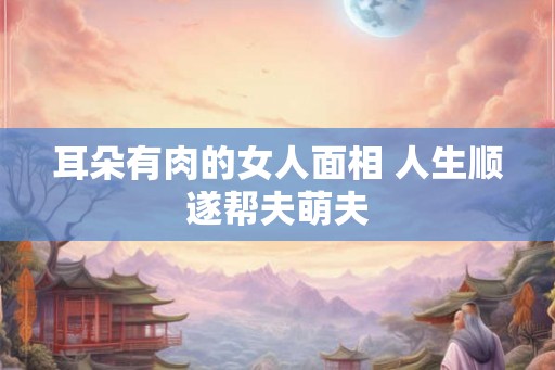 耳朵有肉的女人面相 人生顺遂帮夫萌夫