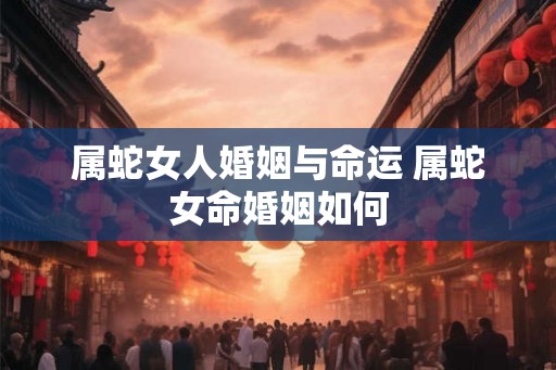 属蛇女人婚姻与命运 属蛇女命婚姻如何