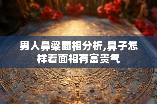 男人鼻梁面相分析,鼻子怎样看面相有富贵气