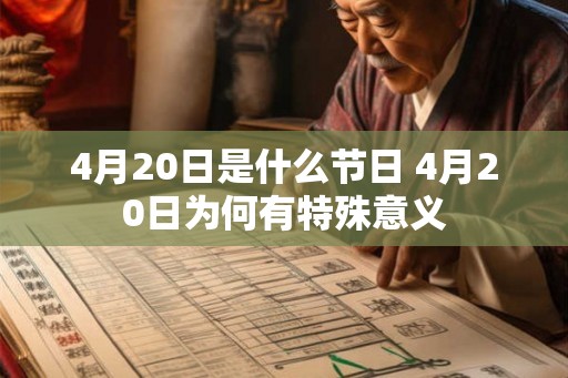 4月20日是什么节日 4月20日为何有特殊意义