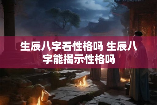 生辰八字看性格吗 生辰八字能揭示性格吗