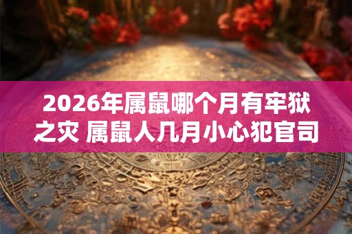 2026年属鼠哪个月有牢狱之灾 属鼠人几月小心犯官司