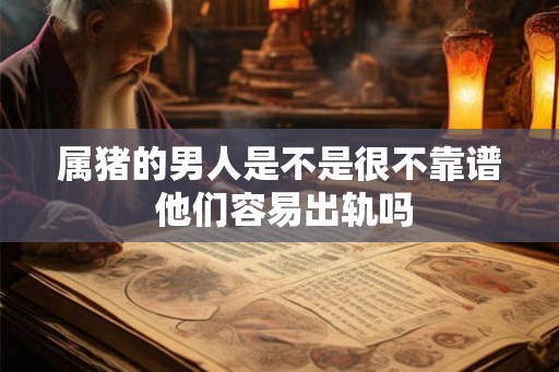 属猪的男人是不是很不靠谱 他们容易出轨吗