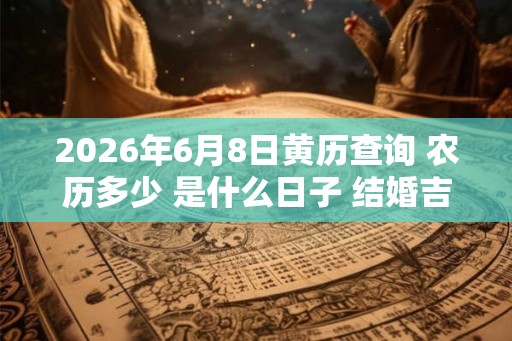 2026年6月8日黄历查询 农历多少 是什么日子 结婚吉时