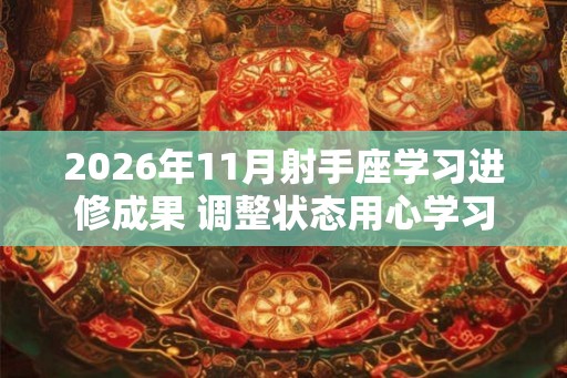 2026年11月射手座学习进修成果 调整状态用心学习 2026年11月射手座学习进修成果 调整状态用心学习