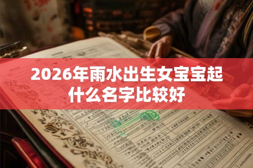 2026年雨水出生女宝宝起什么名字比较好 2026年雨水出生女宝宝起什么名字比较好