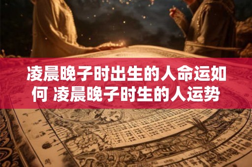 凌晨晚子时出生的人命运如何 凌晨晚子时生的人运势如何
