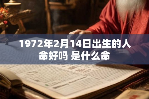 1972年2月14日出生的人命好吗 是什么命