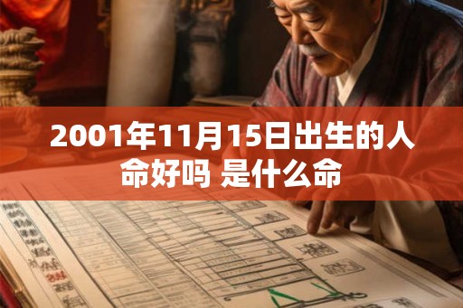 2001年11月15日出生的人命好吗 是什么命