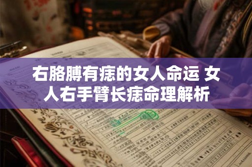 右胳膊有痣的女人命运 女人右手臂长痣命理解析