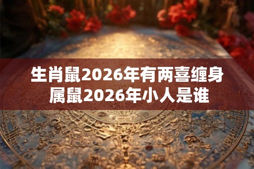 生肖鼠2026年有两喜缠身 属鼠2026年小人是谁
