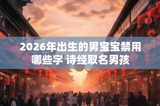 2026年出生的男宝宝禁用哪些字 诗经取名男孩 2026年出生的男宝宝禁用哪些字 诗经取名男孩
