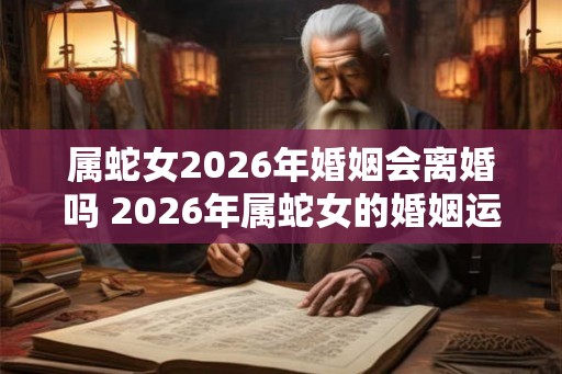 属蛇女2026年婚姻会离婚吗 2026年属蛇女的婚姻运势