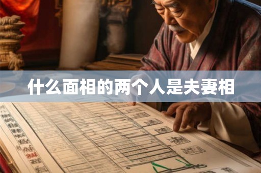 什么面相的两个人是夫妻相 什么面相的两个人是夫妻相