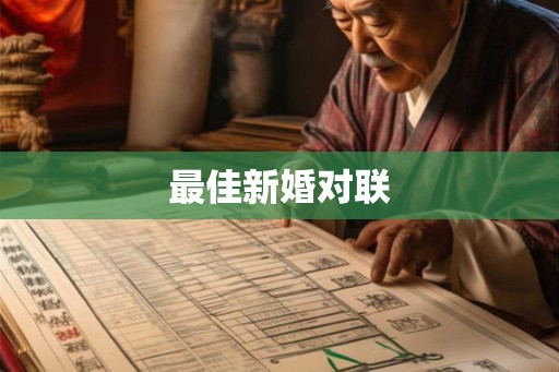 最佳新婚对联